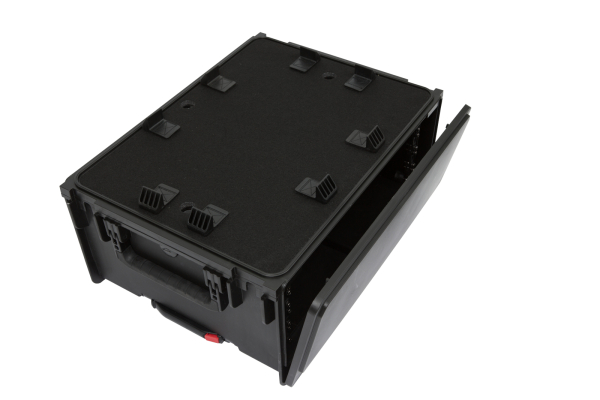 SKB 1SKB-ISF4U SKB Injection Mold Laptop / 4U Rack with wheels and pull handle